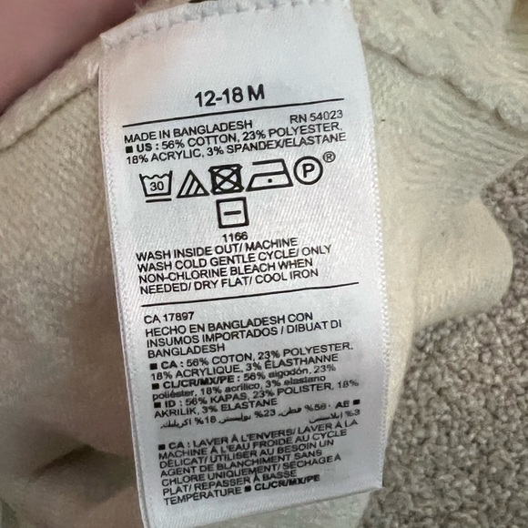 NWT Old Navy Toddler Girls Pointelle Sweater - Picture 5 of 6